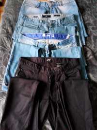 Zestaw męskich jeansów firmowych L 32  + gratis 7xspodnie piżamowe