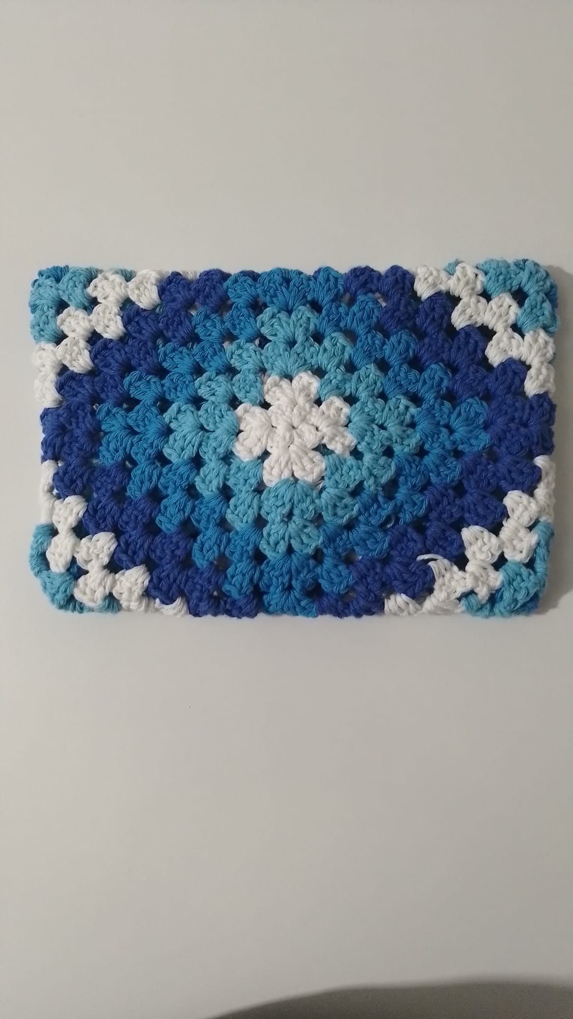 Bolsa em crochet para guardar livro