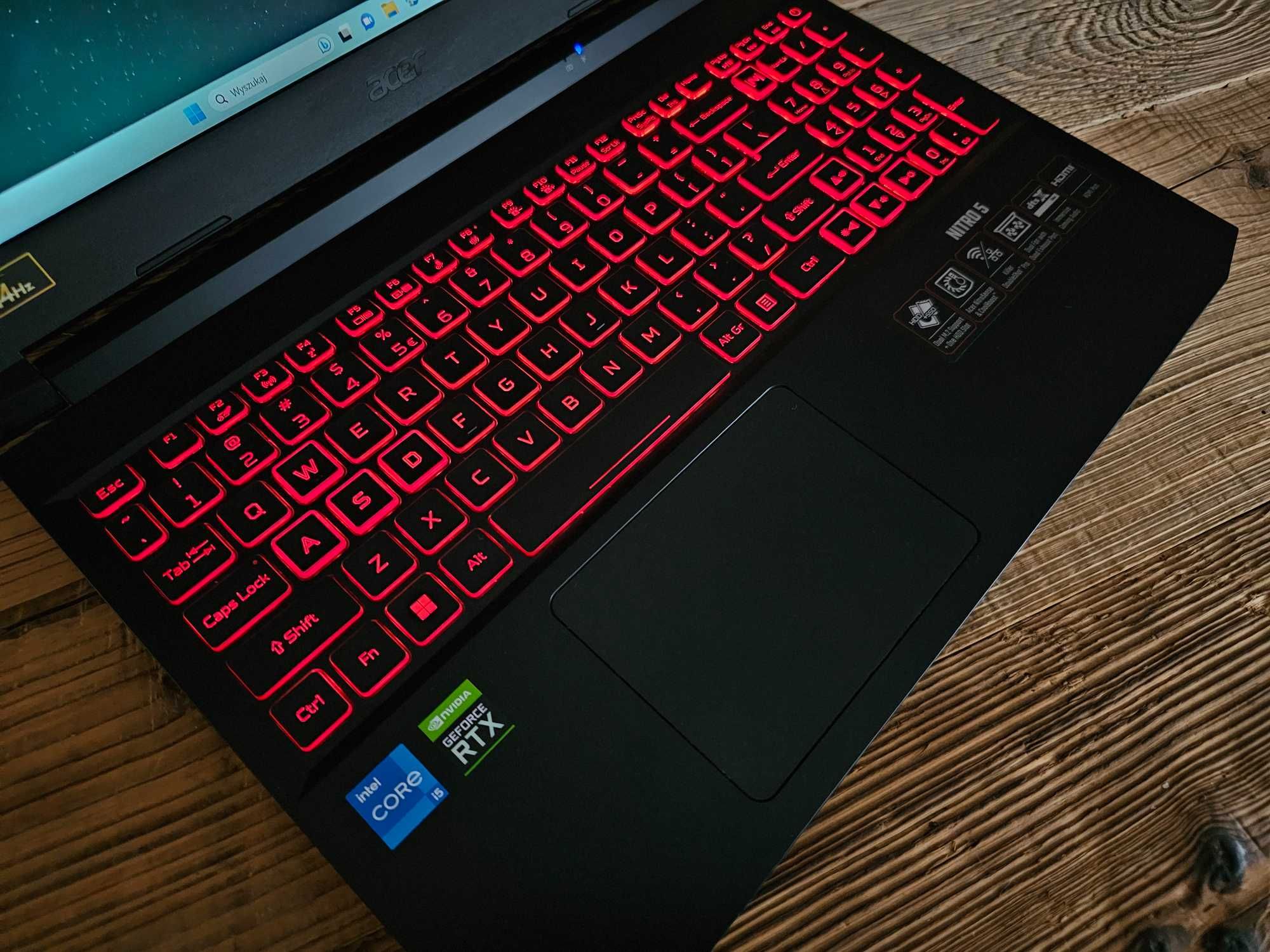 acer NITRO 5 i5-11400H 16/512SSD RTX3050Ti stan BDB