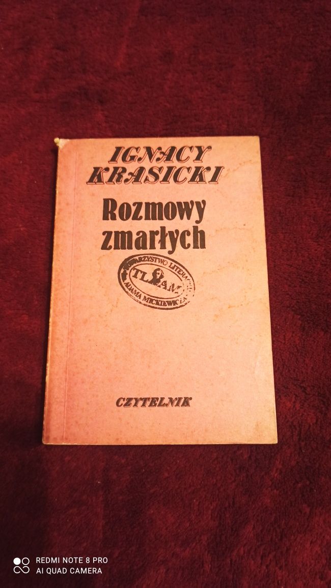 Książka Rozmowy zmarłych - I. Krasicki