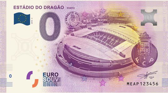 Notas 0€ (zero euros): FCPorto
