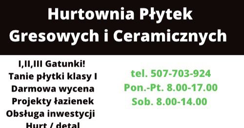 HURTOWNIA Płytek Gresowych I Ceramicznych GresOutlet Targowisko