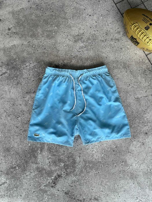 Шорти купальні Lacoste Blue Premium для плавання пляжні з бірками i57