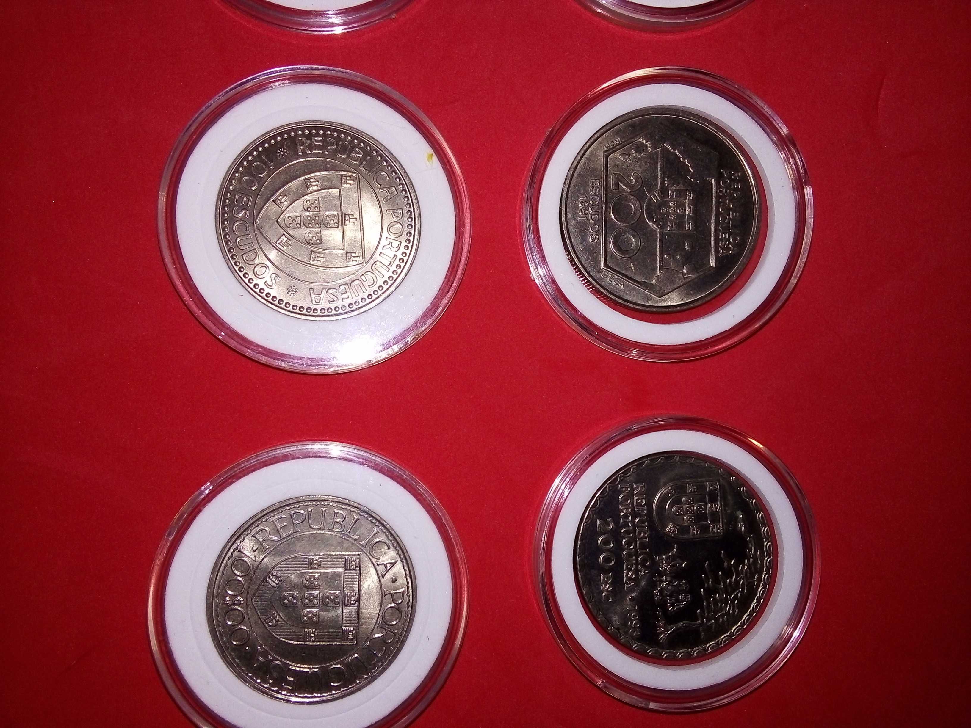 coleção 8x moedas comemorativas escudo Português  varios valores