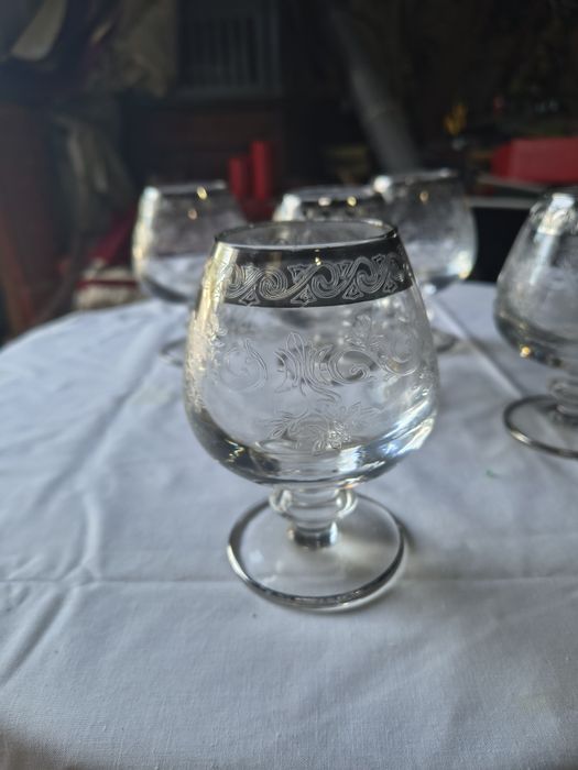 Kieliszki do koniaku, wina, wysokie szklanki włoskiej marki MURANO