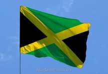 Ямайский флаг Ямайки 150х90 см прапор Ямайки Jamaican flag of Jamaica