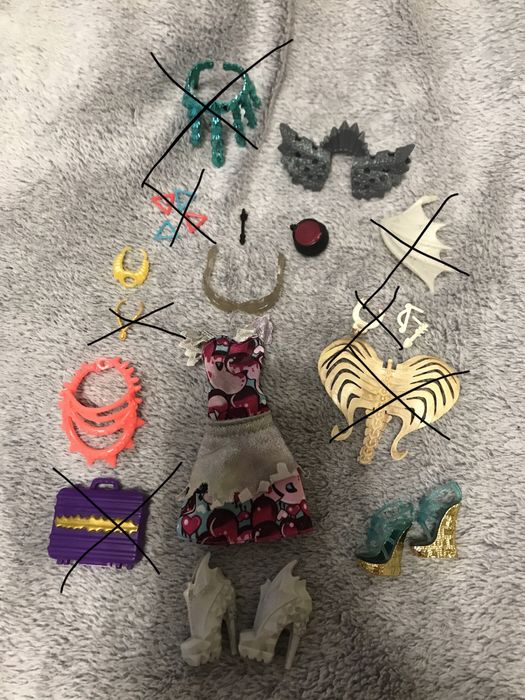 Аксесуари, взуття одяг аутфіт Monster high Ever after high Rainbow