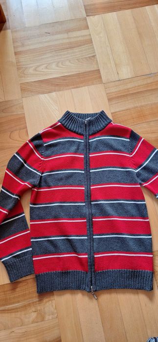 Sweter ze stojką rozpinany 134/140