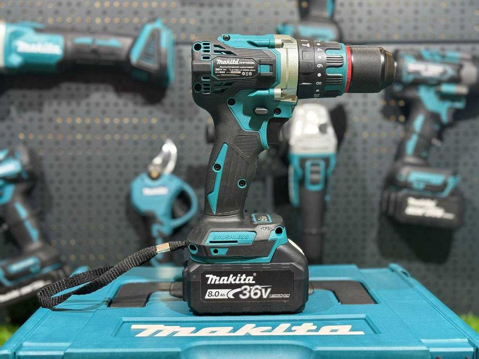 Набор Makita 2/1 Болгарка DGA504 - Шуруповерт DHP485BL 36V 8А