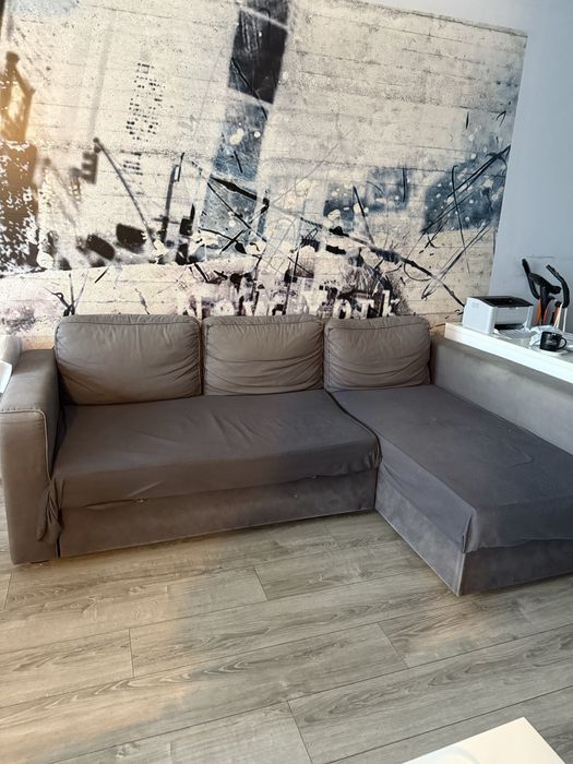 Kanapa narożna szara