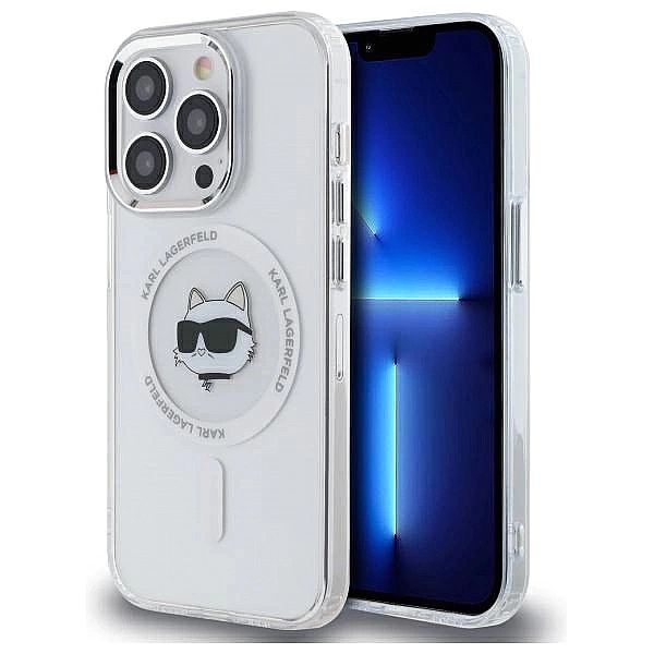 Etui Karl Lagerfeld IML Metal Choupette Head MagSafe na iPhone 14 Pro