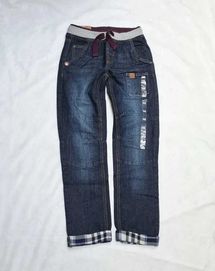 Cool Club jeansowe spodnie na gumce 146