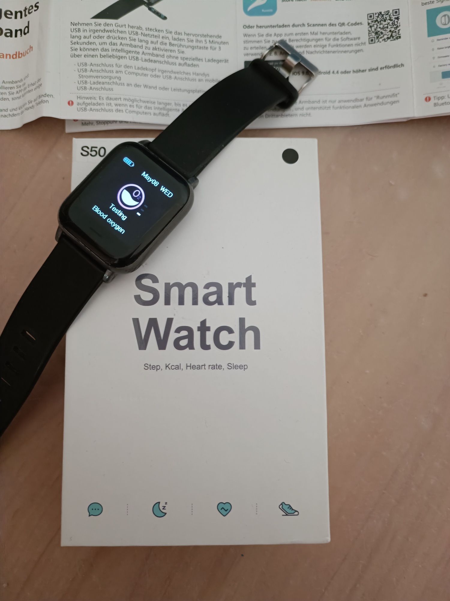 Smartwatch S50 czarny