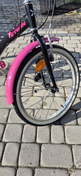 Rower 20 cali Btwin stan idealny + gratis kask Btwin M, oraz koszyk