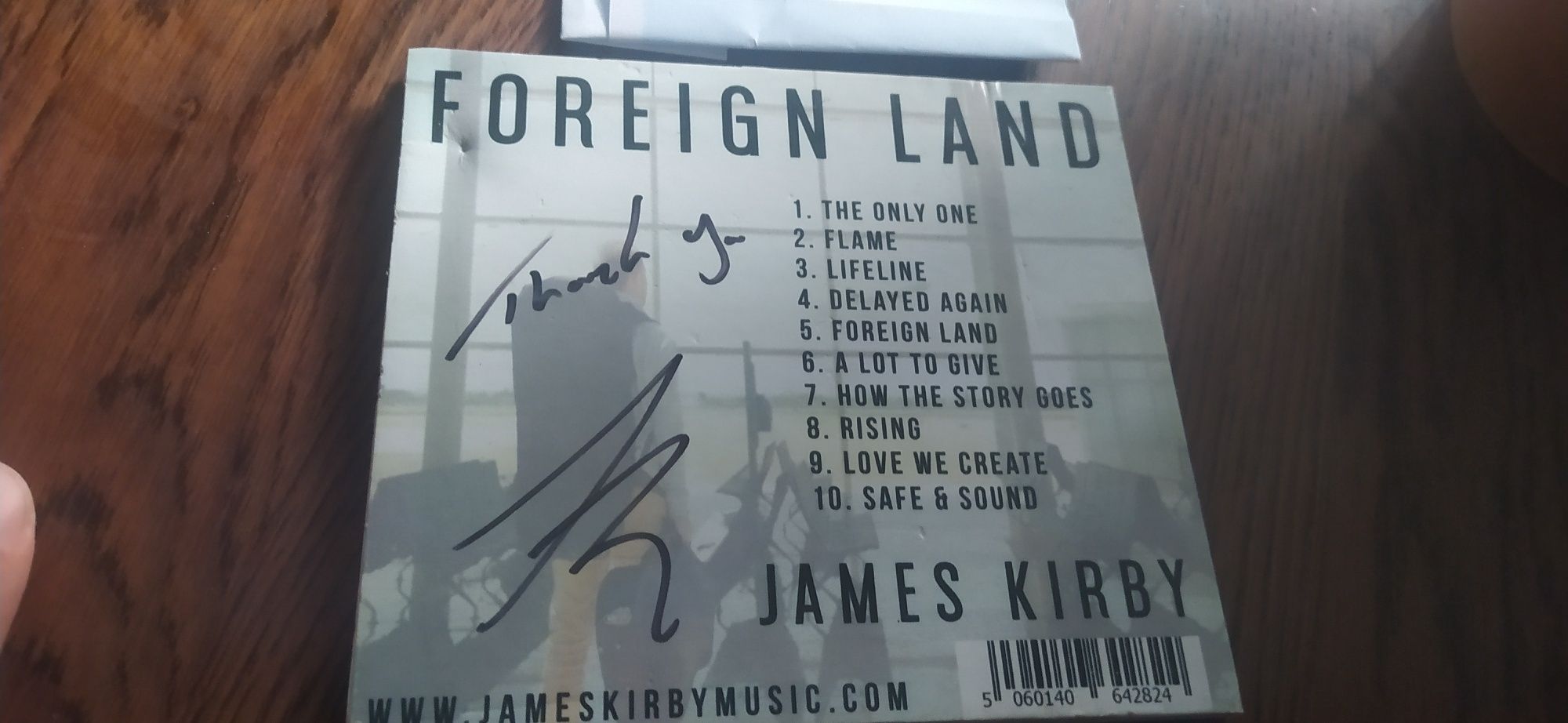 Foreign Land James Kirby CD autograf!