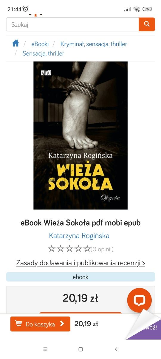 Wieża sokoła, Katarzyna Rogińska