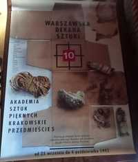 plakat Warszawska Dekada Sztuki 1992
