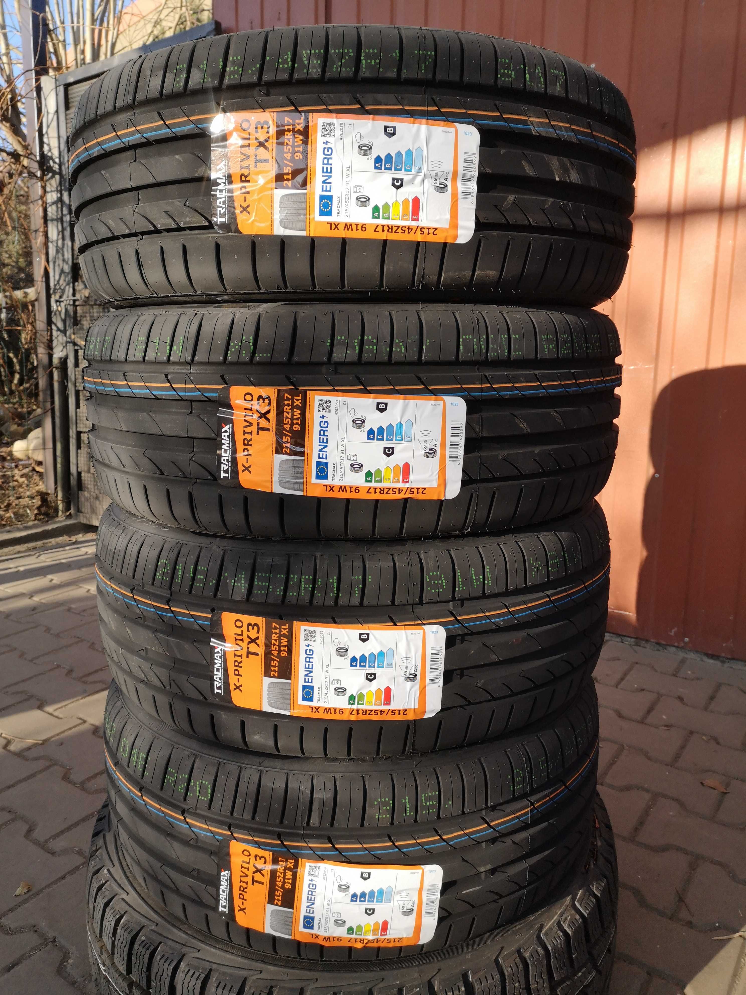 215/45 R17 91W XL - Tracmax X-Privilo TX-3 (4 sztuki) NOWE