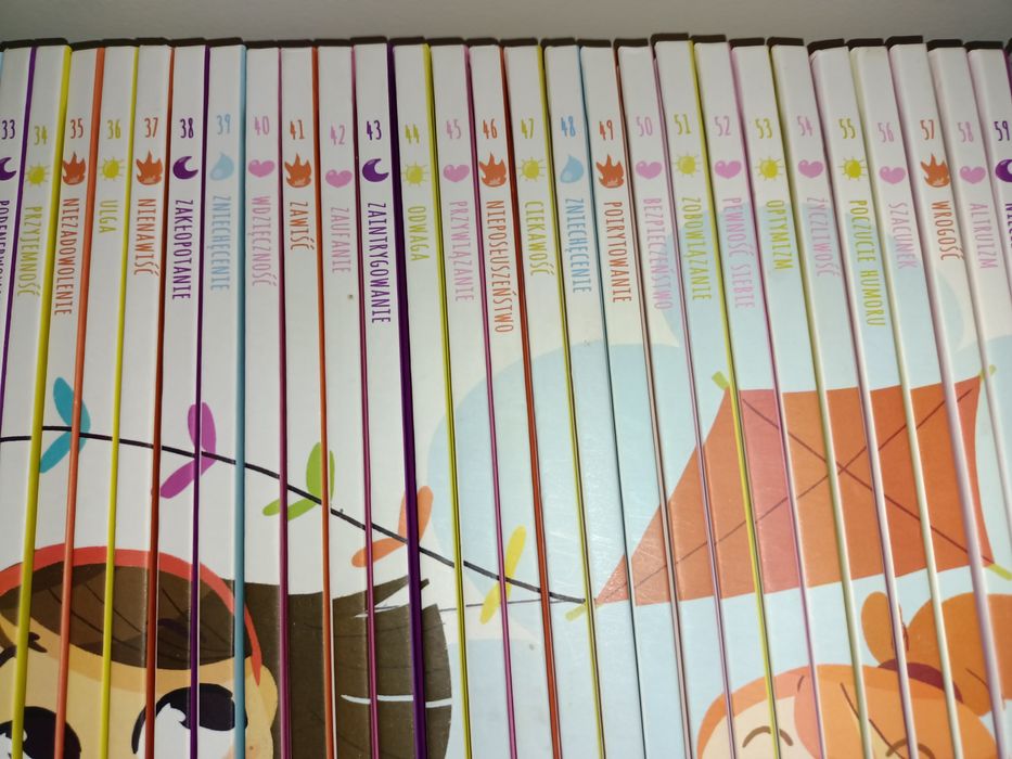 Zestaw książek świat emocji - kolekcja hachette  60 książek o emocjach