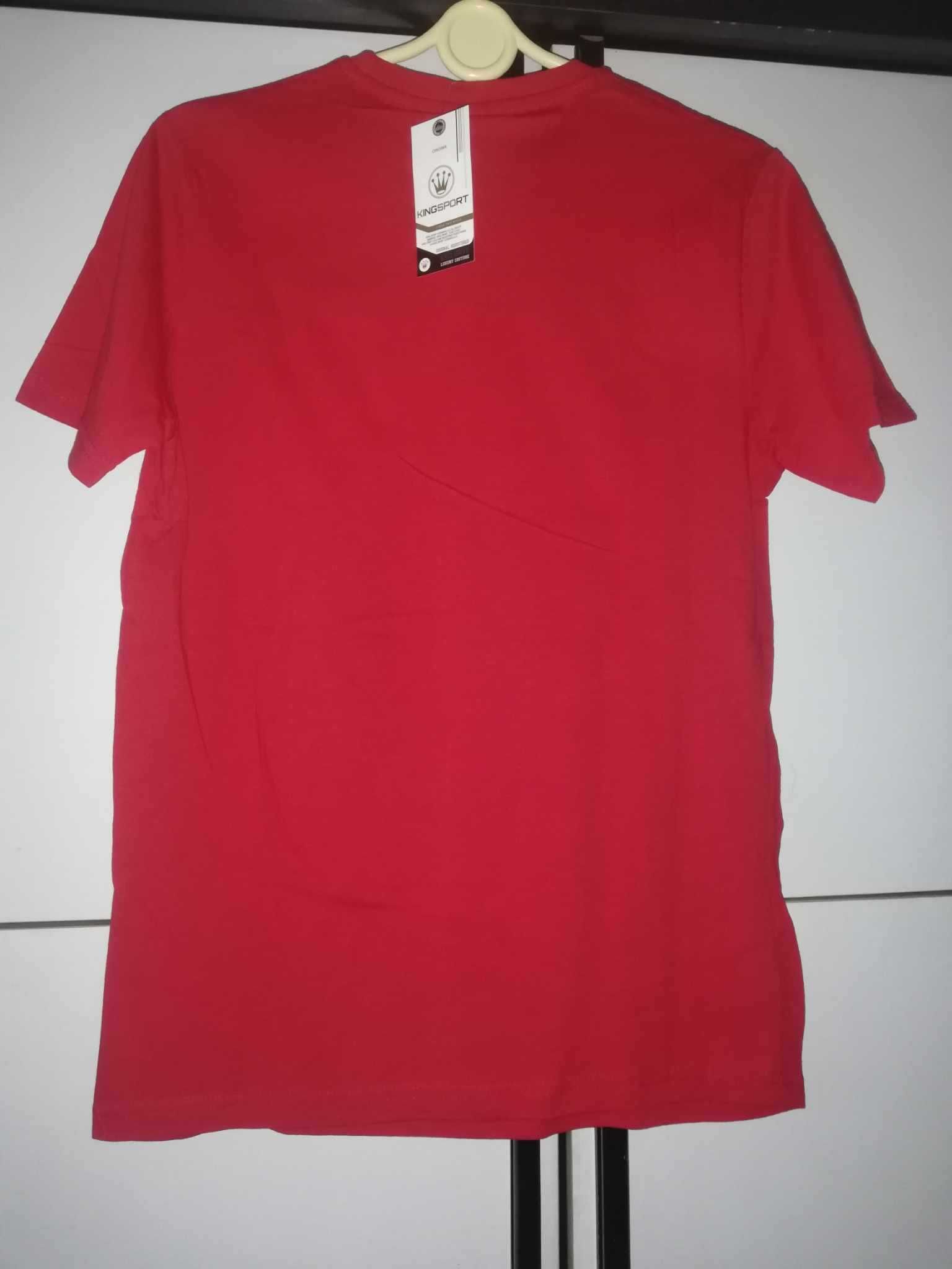 koszulka  męska  czerwona spirala  rozmiar  M
