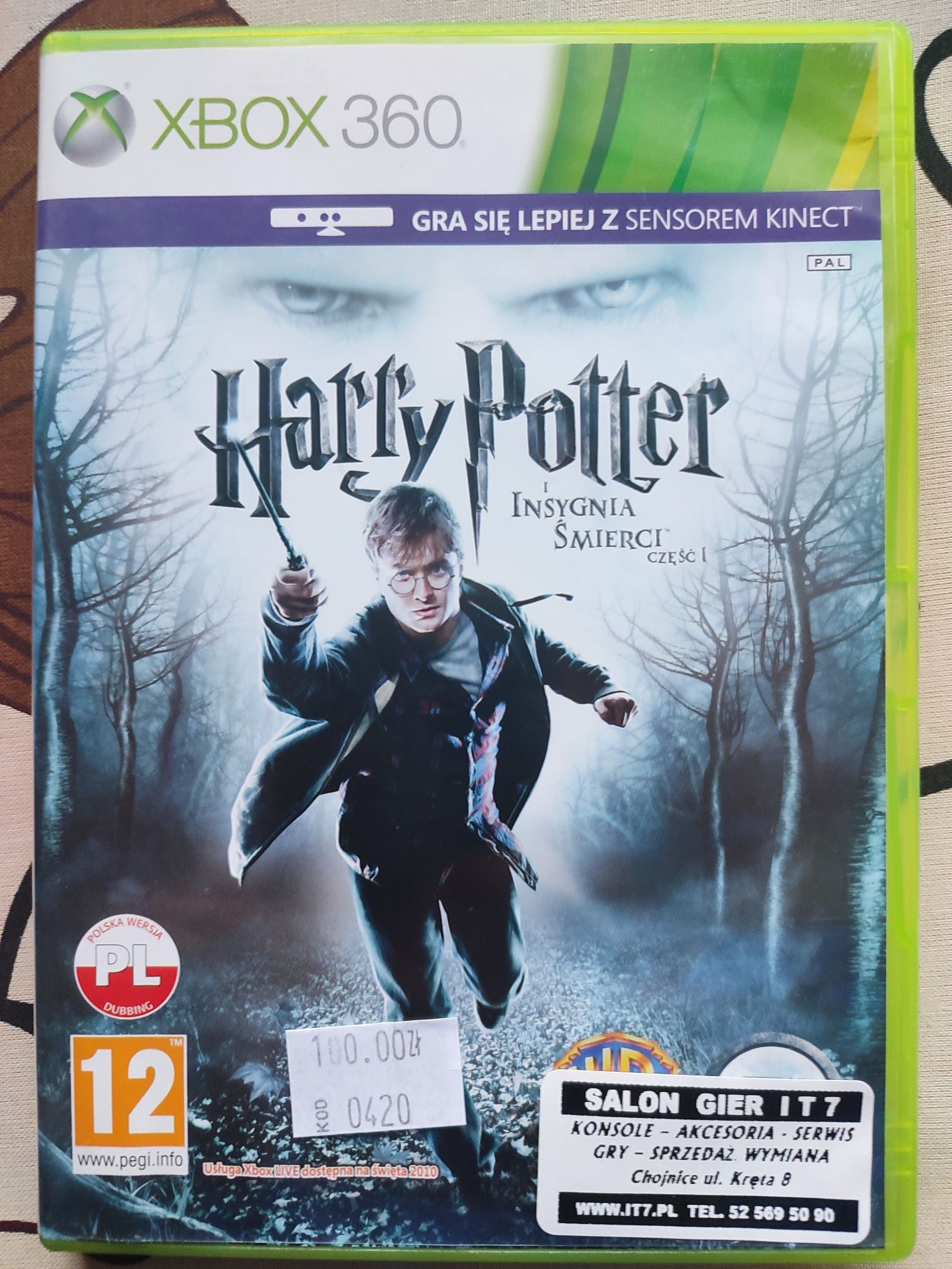 Insygnia Śmierci 1 Harry Potter XBox 360 .PL