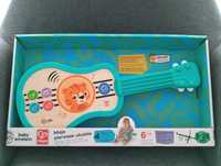 Drewniana zabawka grająca ukulele gitara gitarka nowa dla dzieci