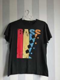 T-shirt czarny Bass rozm. 164 motyw gitary