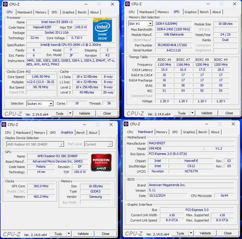 Komputer gamingowy - stacja robocza E5 2699 Radeon 6700xt  64GB DDR4