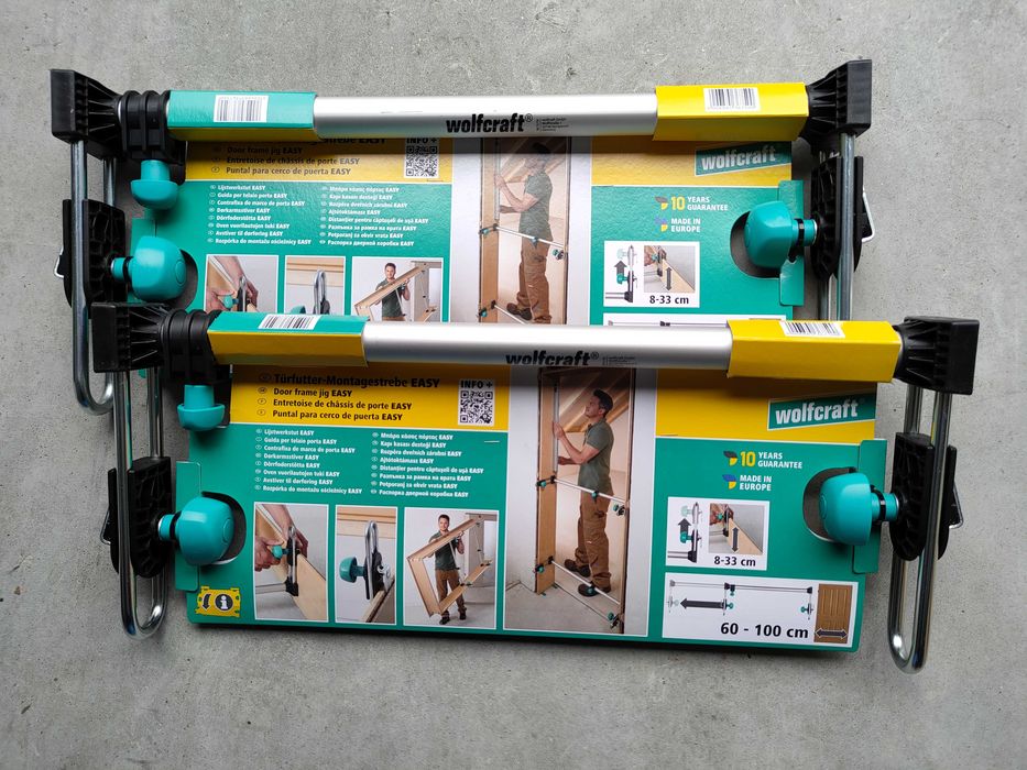 2x Wolfcraft rozpierak do montażu ościeżnic drzwiowych futryn 3675.000