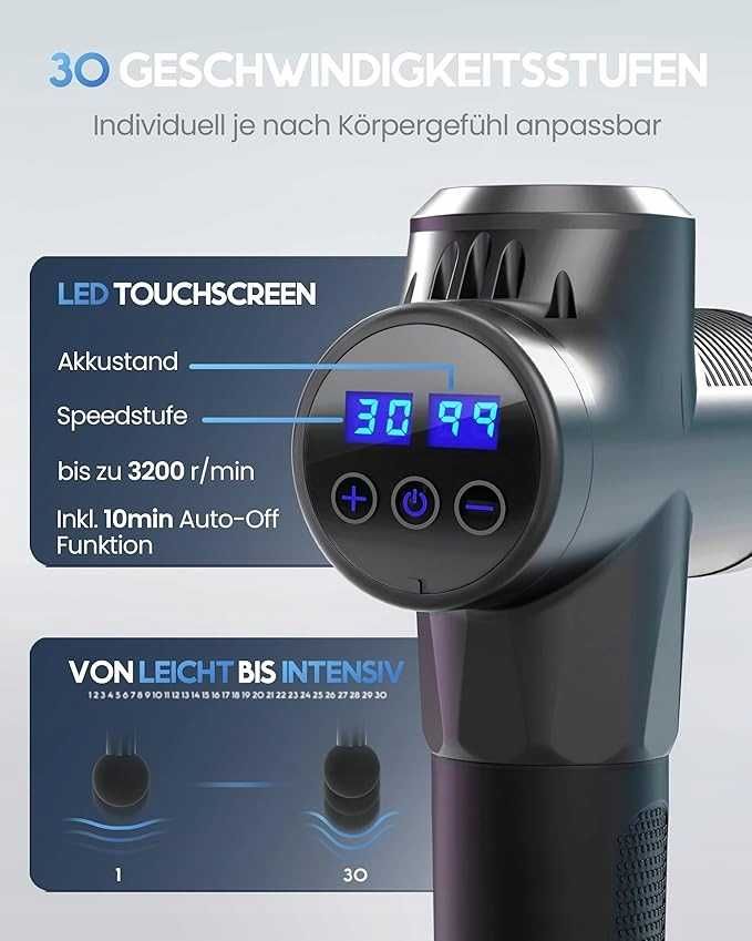 Перкусійний масажний пістолет Heldenwerk Massage Gun Pro масажер