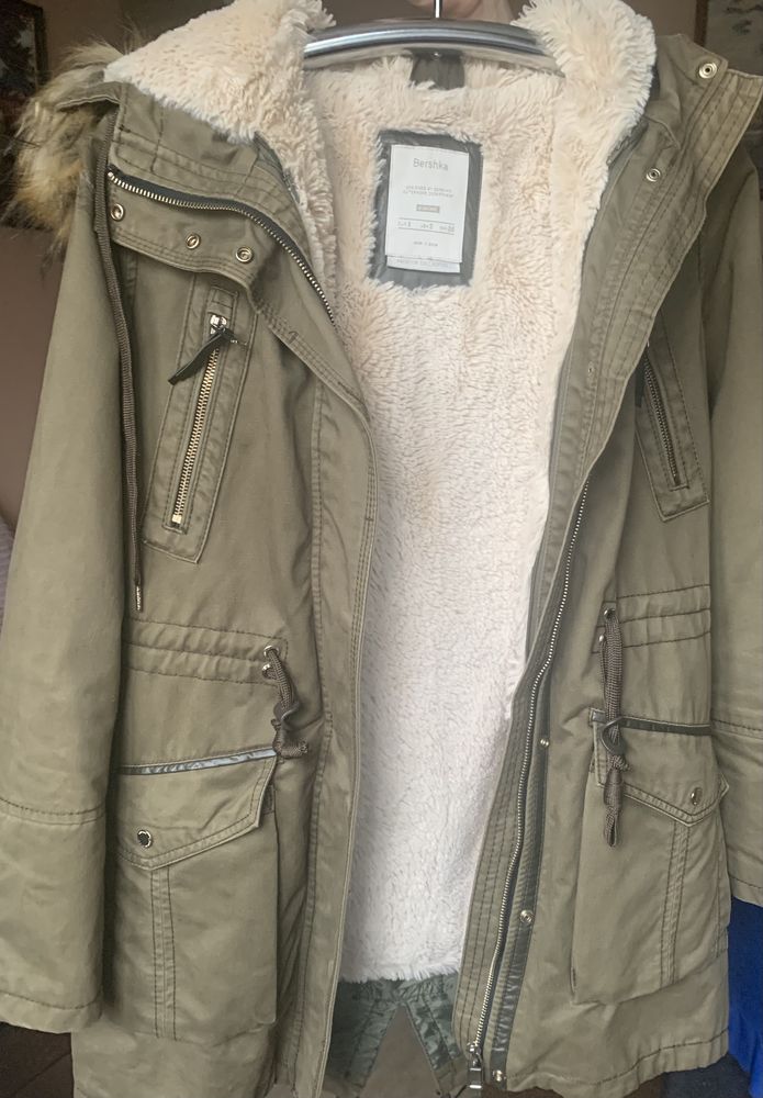 Zimowa parka ocieplana Bershka Premium Collection r S