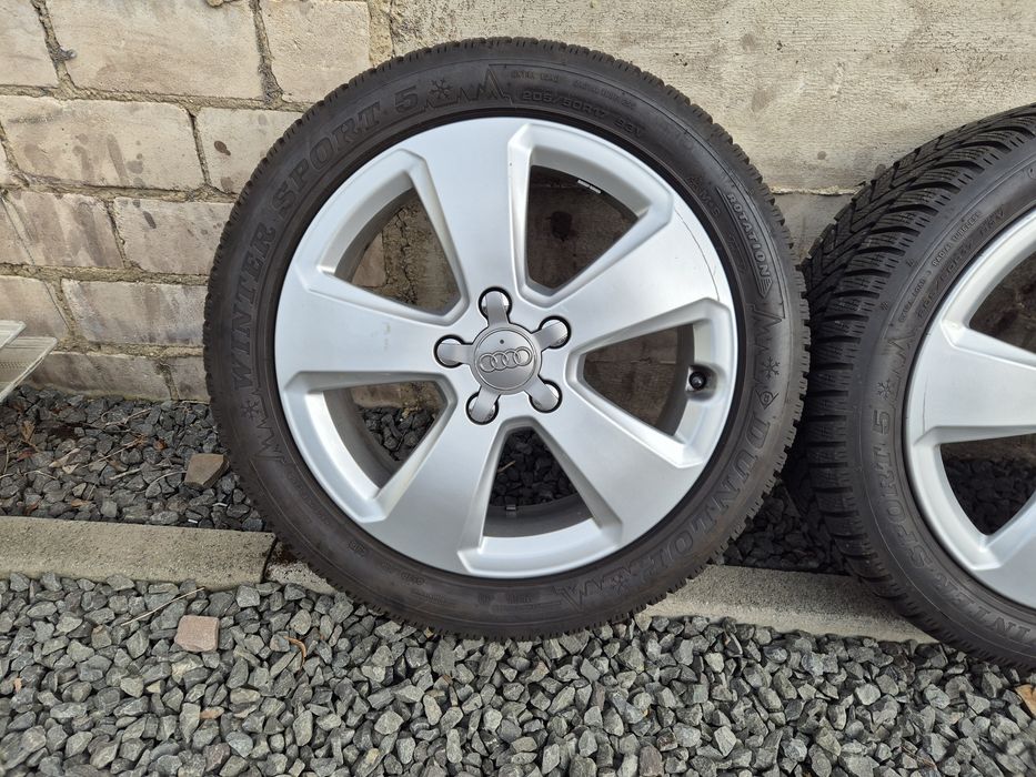 Alufelgi Zimowe 205/50 R17 Audi 5x112 Dunlop 8mm Oryginał