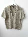 Lindex dzianinowy top Len