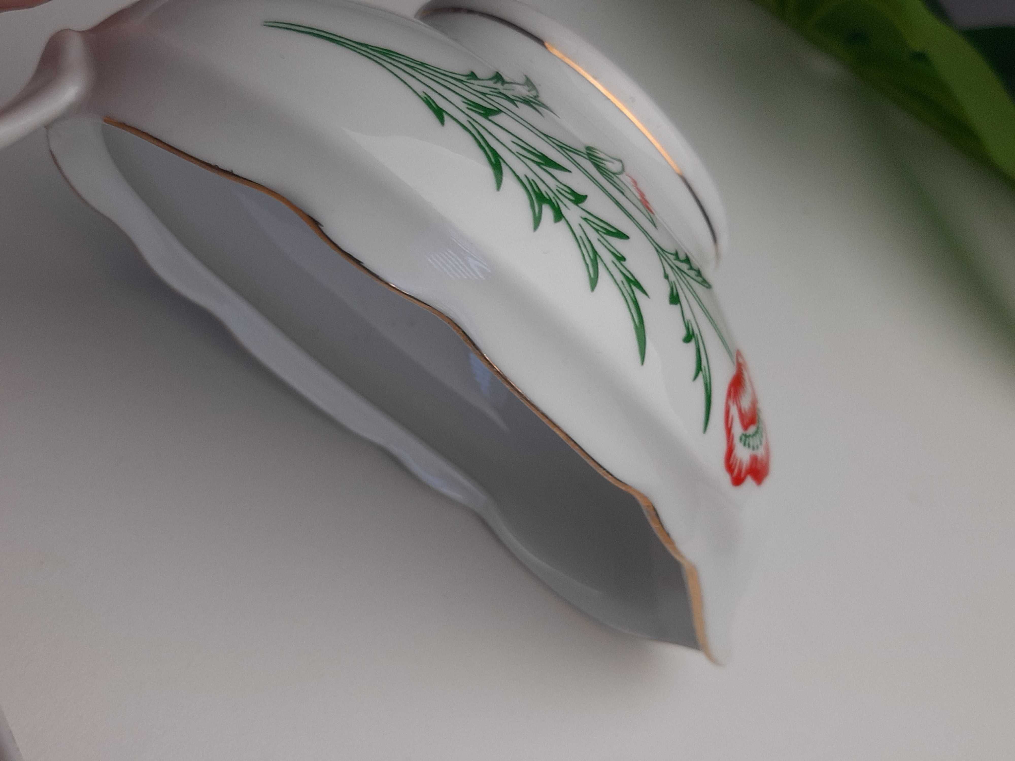 porcelanowa sosjerka Ćmielów PRL