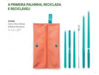 Conjunto Palhinhas com Estojo Tupperware