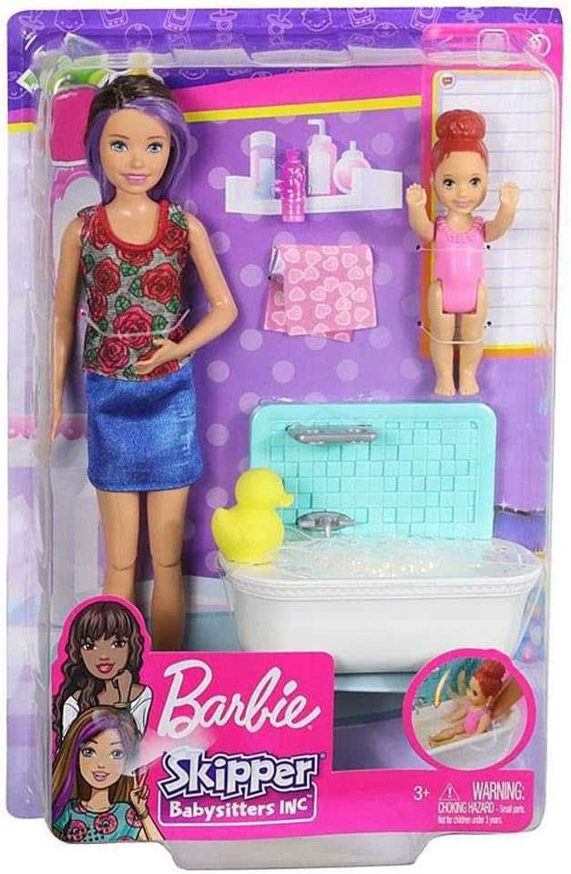 Barbie Opiekunka Do Dziecka Lalka z Akcesoriami,