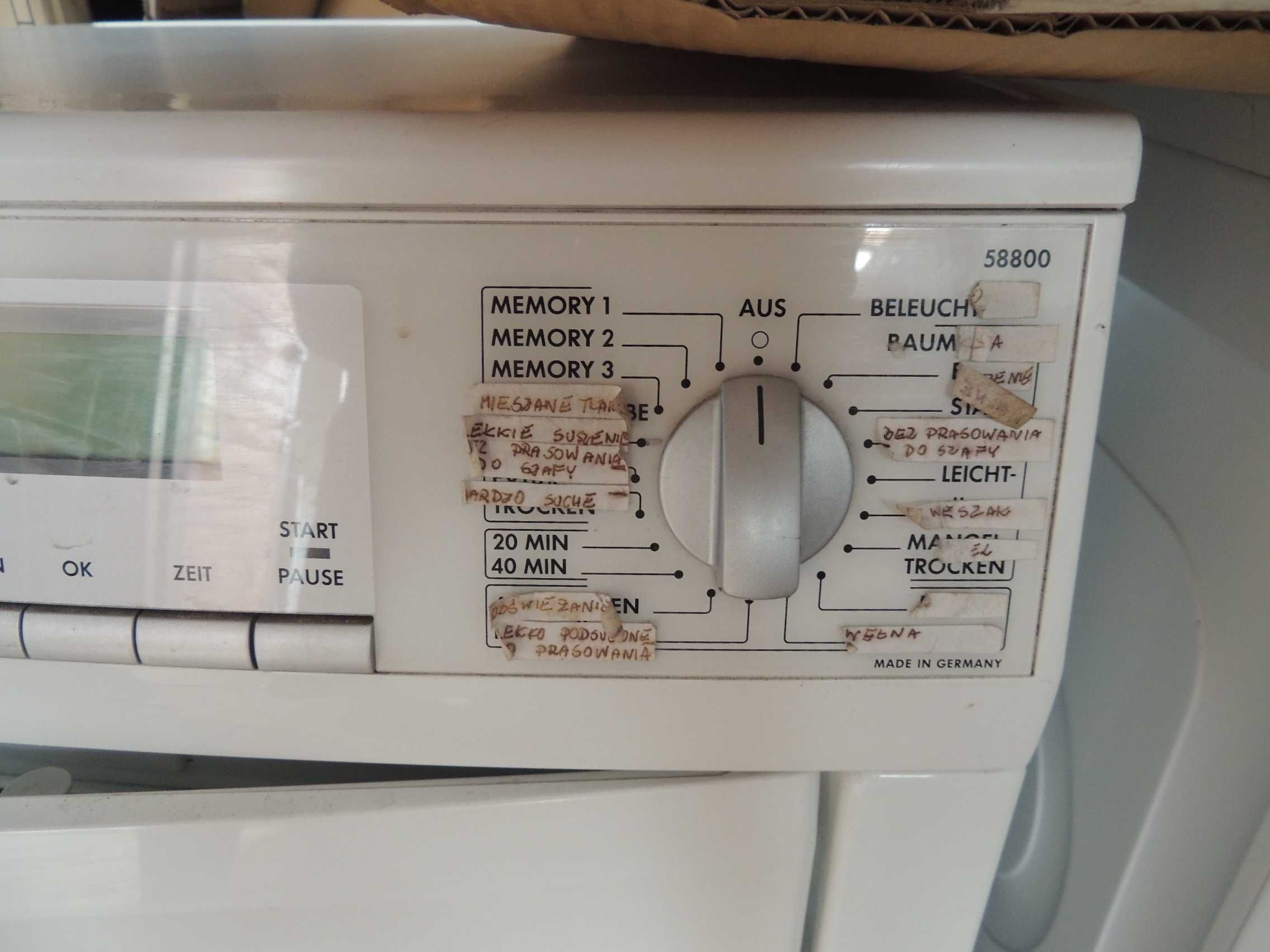 Suszarka AEG T58800 kondensacyjna  Sprawna