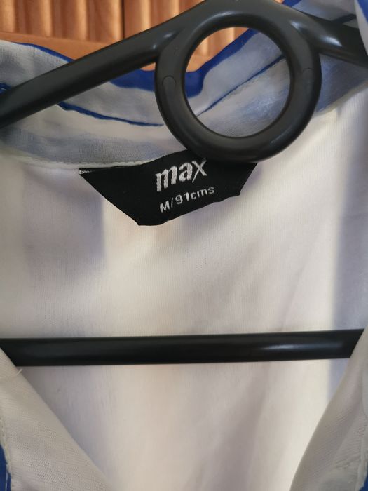 Letnia sukienka w marynarskie paski plisowana zwiewna 38 pas z gumką