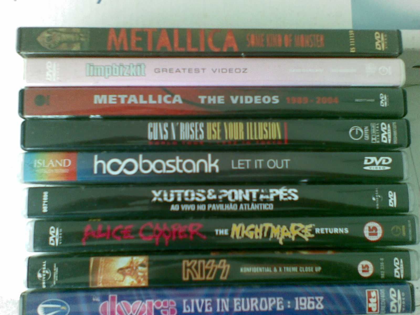 Dvd   musica metal e outros  (coleção)