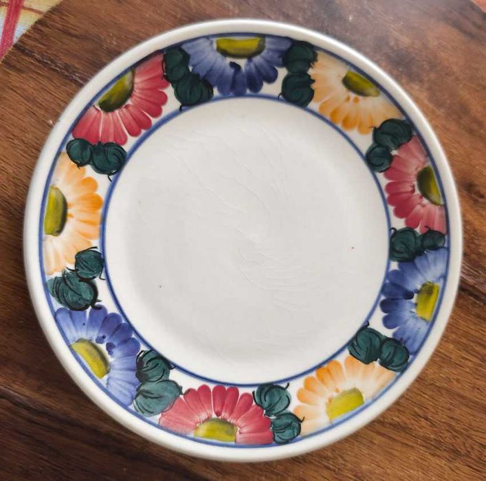 Talerz Deserowy Kolor Fajans Włocławek -  19 cm