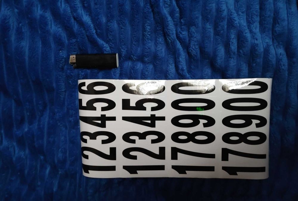 Нумерация, цифры наклейки на почтовый ящик, двери, шкафы 7,6*2,5см