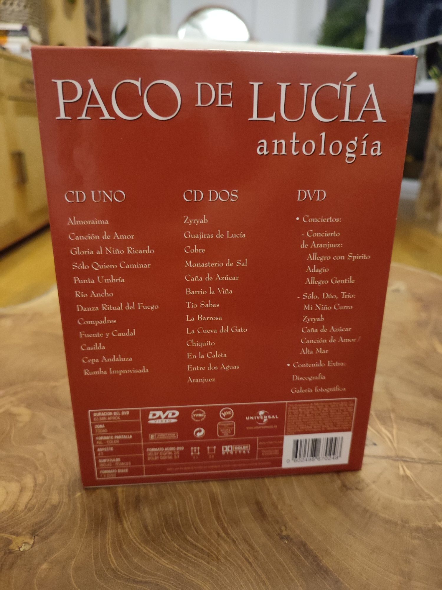 Paco de Lucia, Antologia, 2CD + 1DVD