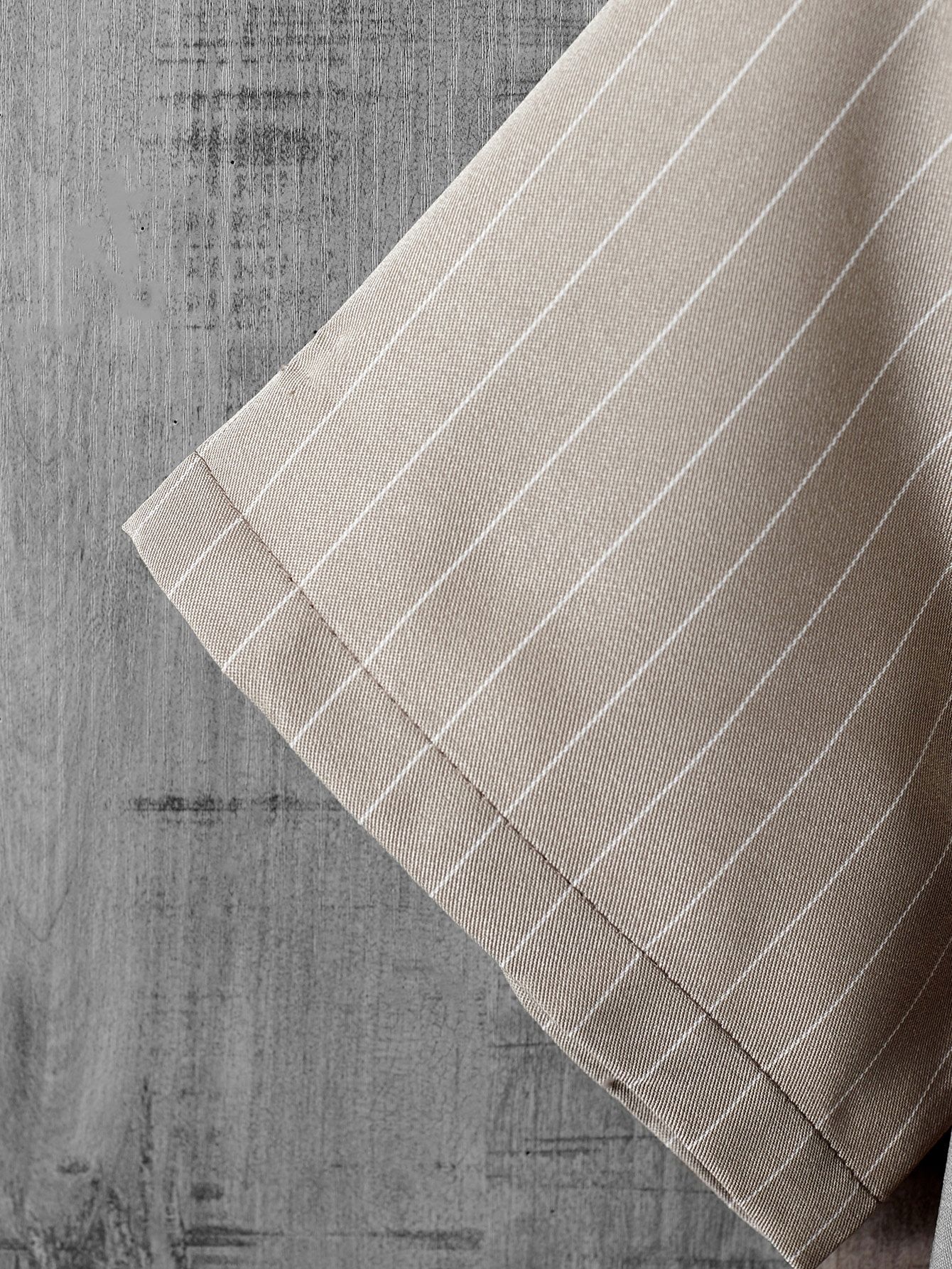 Koszula Męska Z Krótkim Rękawem W Paski Khaki Casual Shein S