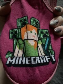 Minecraft kapcie dziewczęce rozmiar 33