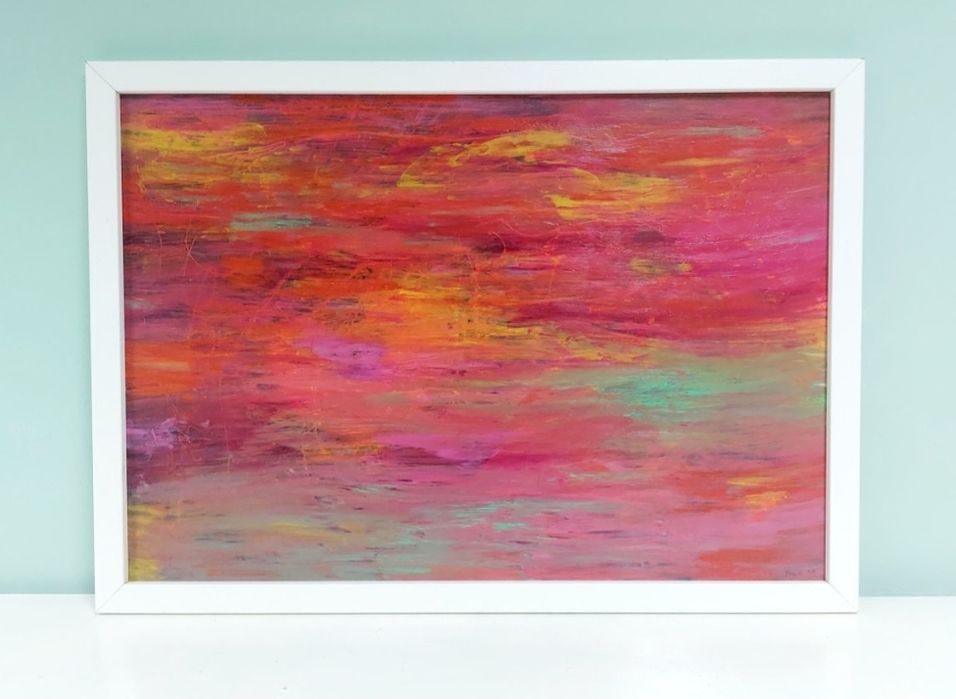 Pintura abstracta " the Rainbow "