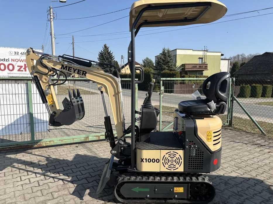 Minikoparka MEYER X1000 (skretne ramie,silnik KOOP) LEASING