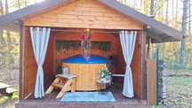 Urokliwy domek dla 2-4os. - Wypoczynek w lesie, jacuzzi balia