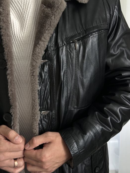 Шкіряна куртка дубльонка розмір 48-50 L теляча шкіра