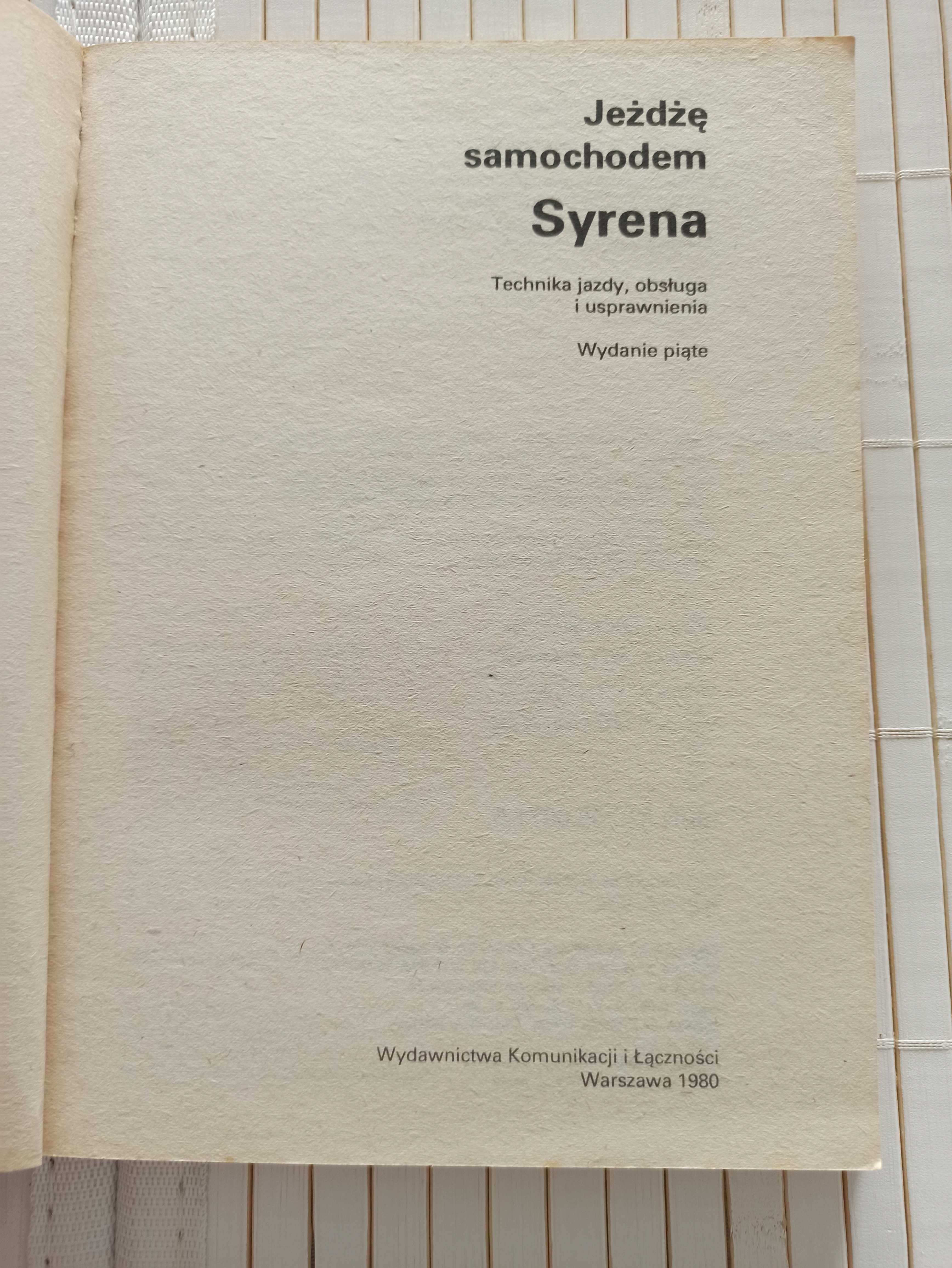 Książka Jeżdżę samochodem Syrena