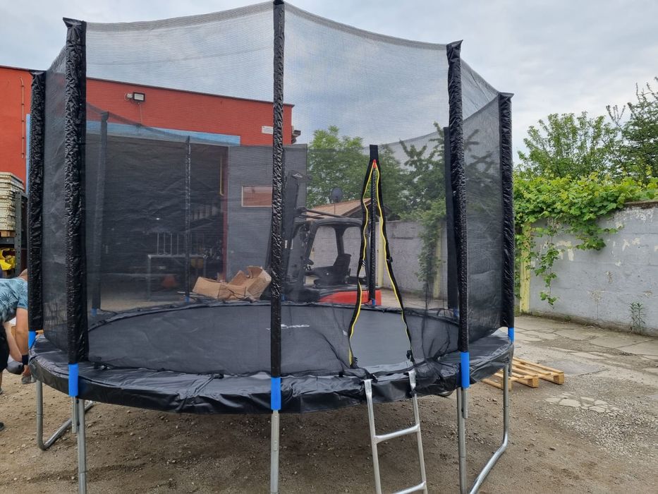 TRAMPOLINA 366/374CM /12FT/5 Nóg/Siatka/Drabinka/NOWA OUTLET